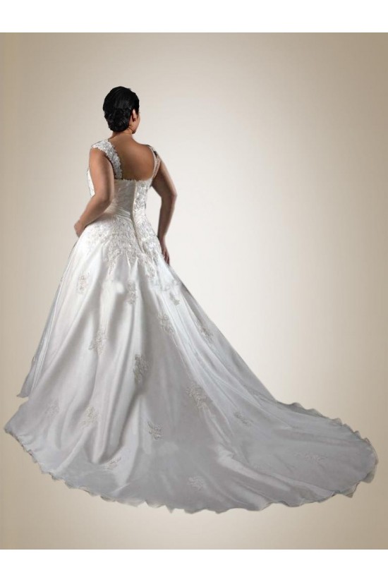 A-line Straps Lace Plus Sizes Bridal Wedding Dresses WD010367 A-line Straps Lace Plus Sizes Bridal Wedding Dresses WD010367