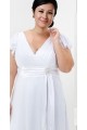 Sheath/Column V-neck Chiffon Plus Size Bridal Wedding Dresses WD010368 Sheath/Column V-neck Chiffon Plus Size Bridal Wedding Dresses WD010368