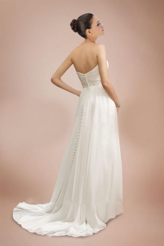 Sheath/Column Sweetheart Sweep Train Bridal Wedding Dresses WD010376 Sheath/Column Sweetheart Sweep Train Bridal Wedding Dresses WD010376