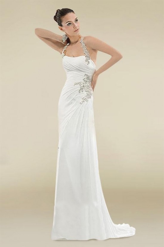 Elegant Sheath/Column Bridal Wedding Dresses WD010377