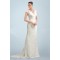 Elegant V-neck Short Sleeves Lace Bridal Wedding Dresses WD010380