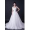 A-line Beaded Appliques Bridal Wedding Dresses WD010383