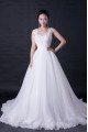 A-line Beaded Appliques Bridal Wedding Dresses WD010383