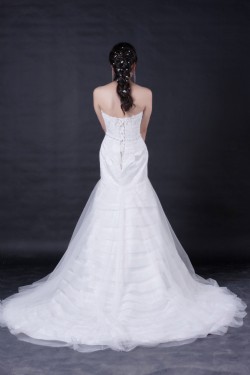 Trumpet/Mermaid Sweetheart Lace and Beaded Bridal Wedding Dresses WD010387