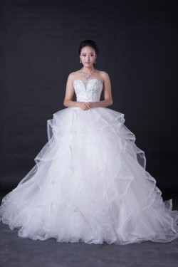 Ball Gown Sweetheart Beaded Bridal Wedding Dresses WD010389