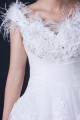 Ball Gown Off the Shoulder Beaded Lace Bridal Wedding Dresses WD010407