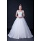 Ball Gown Off the Shoulder Beaded Lace Bridal Wedding Dresses WD010408
