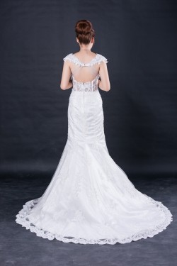 Trumpet/Mermaid Lace Bridal Wedding Dresses WD010416