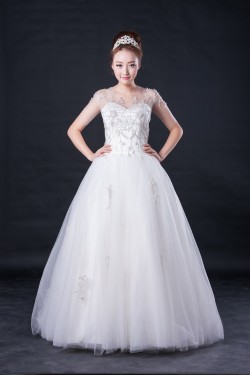 Ball Gown Beaded Bridal Wedding Dresses WD010417