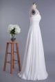 Elegant One Shoulder Floor Length Chiffon Bridal Wedding Dresses WD010419