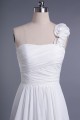 Elegant One Shoulder Floor Length Chiffon Bridal Wedding Dresses WD010419 Elegant One Shoulder Floor Length Chiffon Bridal Wedding Dresses WD010419