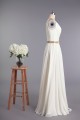 Sheath/Column V-neck Beaded Chiffon Bridal Wedding Dresses WD010420 Sheath/Column V-neck Beaded Chiffon Bridal Wedding Dresses WD010420