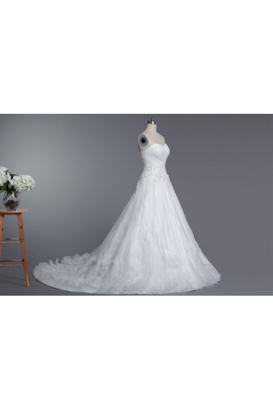 A-line Sweetheart Chapel Train Bridal Wedding Dresses WD010422 A-line Sweetheart Chapel Train Bridal Wedding Dresses WD010422