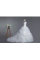 Ball Gown Strapless Chapel Train Bridal Wedding Dresses WD010423