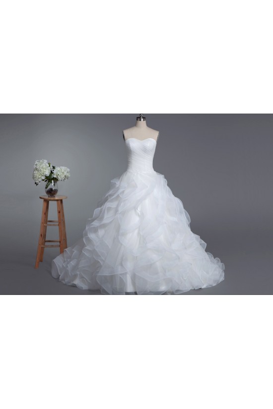 Ball Gown Strapless Chapel Train Bridal Wedding Dresses WD010423 Ball Gown Strapless Chapel Train Bridal Wedding Dresses WD010423