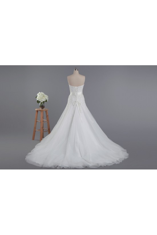 A-line Sweetheart Beaded Lace Bridal Wedding Dresses WD010427 A-line Sweetheart Beaded Lace Bridal Wedding Dresses WD010427