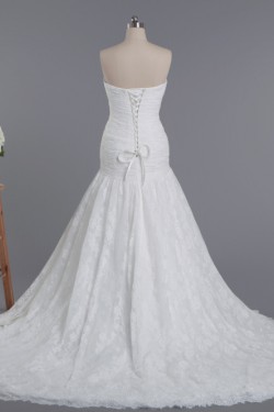 Trumpet/Mermaid Beaded Lace Bridal Wedding Dresses WD010428