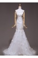 Trumpet/Mermaid Beaded Lace Bridal Gown Wedding Dress WD010431