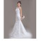 Trumpet/Mermaid Beaded Lace Bridal Gown Wedding Dress WD010431