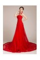 A-line Strapless Beaded Lace Applique Bridal Gown Wedding Dress WD010432