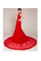 A-line Strapless Beaded Lace Applique Bridal Gown Wedding Dress WD010432