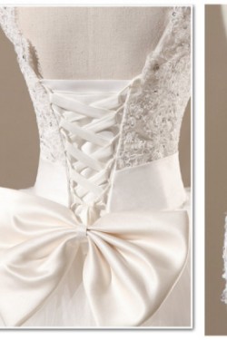 Ball Gown V-neck Beaded Bridal Gown Wedding Dress WD010435