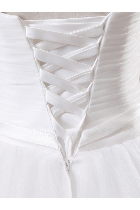 Ball Gown Straps Sleeveless Bridal Gown Wedding Dress WD010437