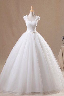 Ball Gown Straps Sleeveless Bridal Gown Wedding Dress WD010437