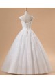 Ball Gown Cap Straps Beaded Lace Bridal Gown Wedding Dress WD010442