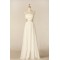 Sheath/Column Strapless Bowknot Chiffon Bridal Gown Wedding Dress WD010445