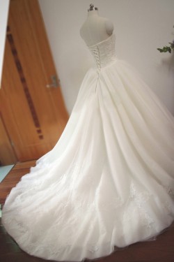 Ball Gown Strapless Bridal Gown Wedding Dress WD010454