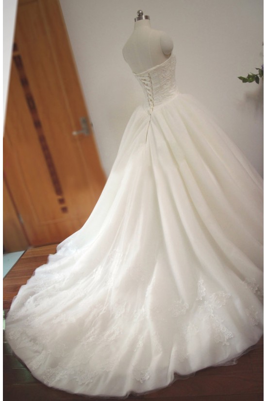 Ball Gown Strapless Bridal Gown Wedding Dress WD010454