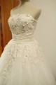 Ball Gown Strapless Beaded Lace Bridal Gown Wedding Dress WD010455
