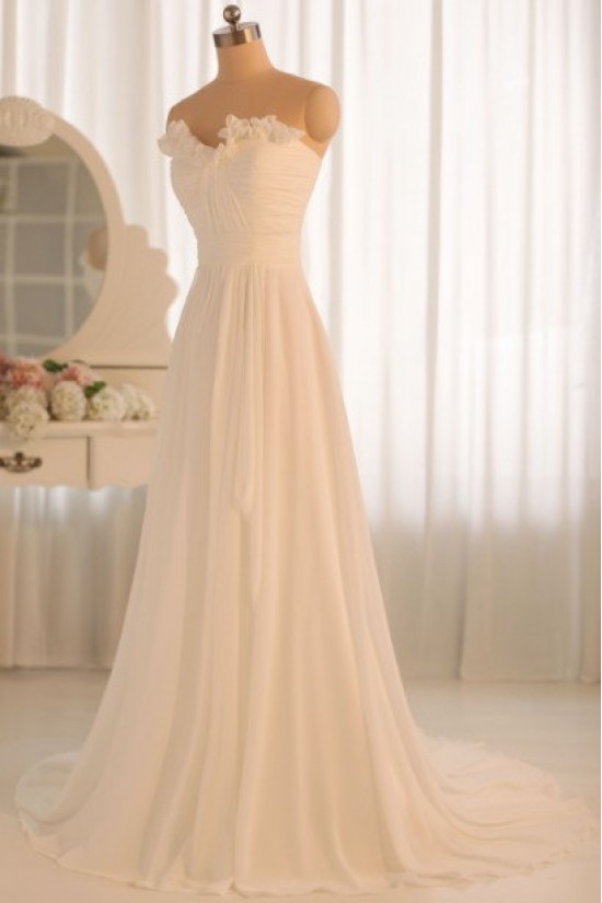 A-line Sweetheart Chiffon Bridal Gown Wedding Dress WD010464 A-line Sweetheart Chiffon Bridal Gown Wedding Dress WD010464