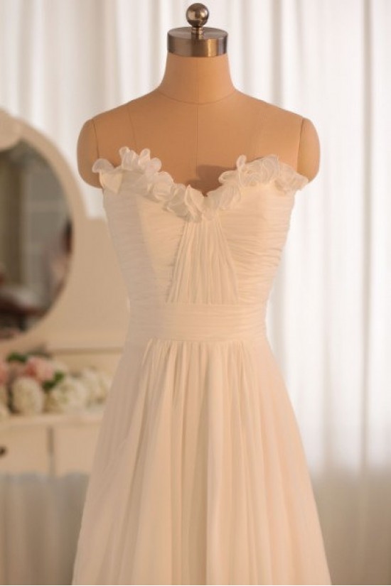 A-line Sweetheart Chiffon Bridal Gown Wedding Dress WD010464 A-line Sweetheart Chiffon Bridal Gown Wedding Dress WD010464