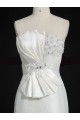 Trumpet/Mermaid Strapless Beaded Bowknot Bridal Gown Wedding Dress WD010471