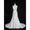 Trumpet/Mermaid Strapless Beaded Bowknot Bridal Gown Wedding Dress WD010471