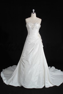 A-line Sweetheart Beaded Bridal Gown Wedding Dress WD010478