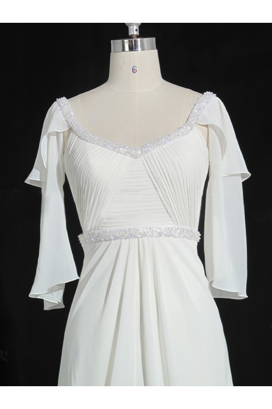 A-line Beaded Chiffon Bridal Gown Wedding Dress WD010479 A-line Beaded Chiffon Bridal Gown Wedding Dress WD010479