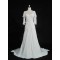 A-line Beaded Chiffon Bridal Gown Wedding Dress WD010479