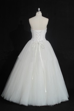 Ball Gown Strapless Beaded Bridal Gown Wedding Dress WD010480
