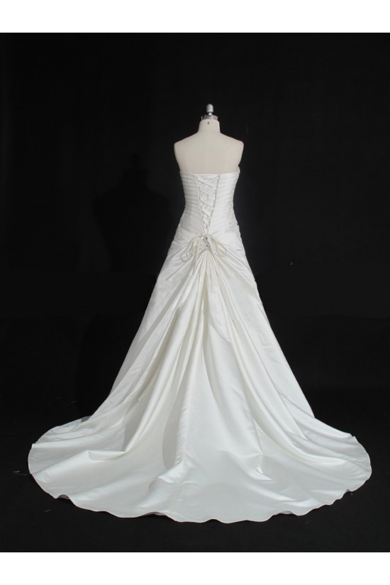 A-line Strapless Beaded Bridal Gown Wedding Dress WD010485 A-line Strapless Beaded Bridal Gown Wedding Dress WD010485