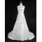 A-line Strapless Beaded Bridal Gown Wedding Dress WD010485