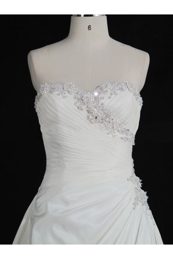 A-line Sweetheart Beaded Lace Bridal Gown Wedding Dress WD010487