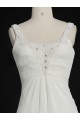 Sheath/Column Beaded Chiffon Bridal Gown Wedding Dress WD010490