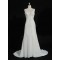 Sheath/Column Beaded Chiffon Bridal Gown Wedding Dress WD010490