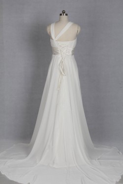 A-line Chiffon Bridal Gown Wedding Dress WD010492