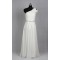 Sheath/Column Beaded One Shoulder Chiffon Bridal Gown Wedding Dress WD010493
