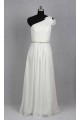 Sheath/Column Beaded One Shoulder Chiffon Bridal Gown Wedding Dress WD010493 Sheath/Column Beaded One Shoulder Chiffon Bridal Gown Wedding Dress WD010493