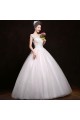Ball Gown Beaded Lace Bridal Gown Wedding Dress WD010496